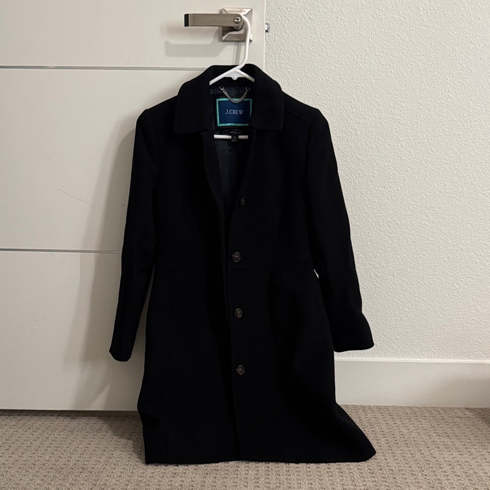 J. Crew Women’s black Peacoat